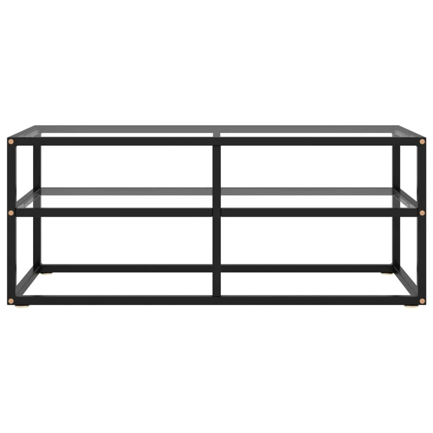 vidaXL TV-Schrank Schwarz mit Hartglas 100x40x40 cm