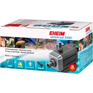 Eheim Universal 2400 Aquarium Pumpe im Karton, geeignet für Süß- und Meerwasser.