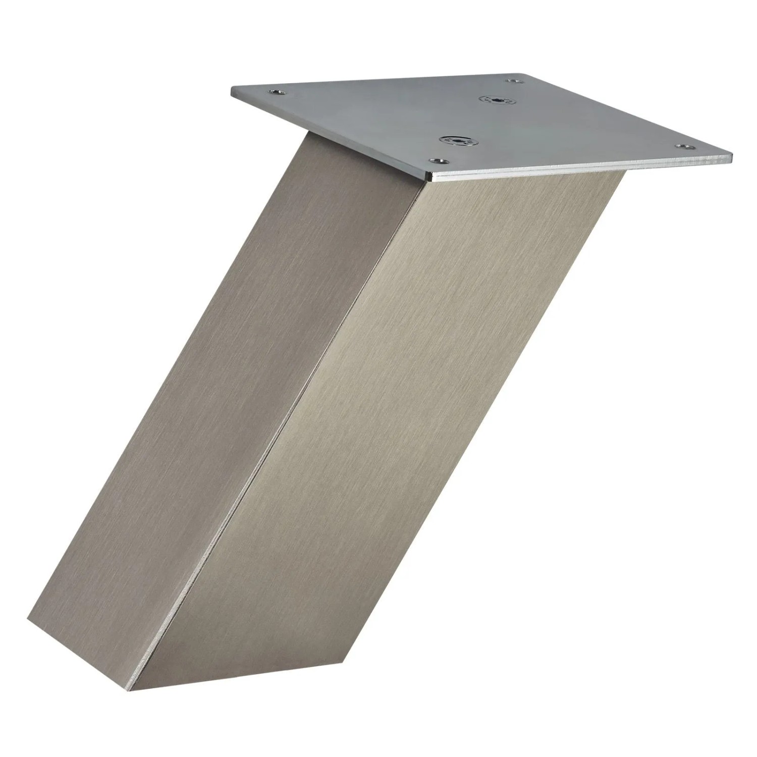 SOTECH Barkonsole Schräg Höhe 170 mm 120 x 120 mm Edelstahloptik