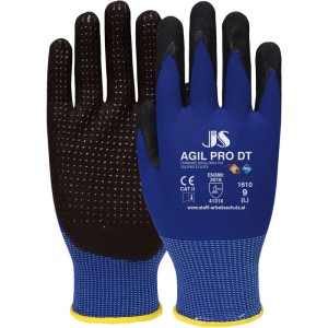 Staffl Agil Pro DT Arbeitshandschuhe, blau-schwarz, mit Nitril-Noppen für sicheren Grip. Größe 11, 12 Paar.