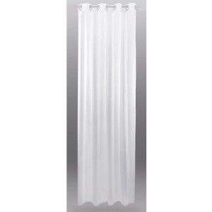 Weißer, transparenter Ösenschal „Noella“ 140x145 cm von Bestlivings, ein Fenstervorhang.