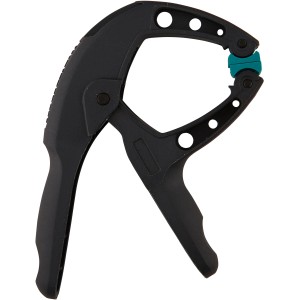 Wolfcraft Ergo-Federzwinge FZH 3 cm, Spannwerkzeug aus Kunststoff, schwarz.