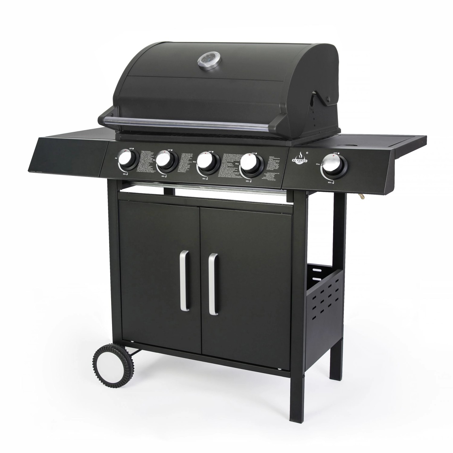 El Fuego Gasgrill San Angelo 4+1 Brenner ca. 119,5 x 110,5 x 53 cm