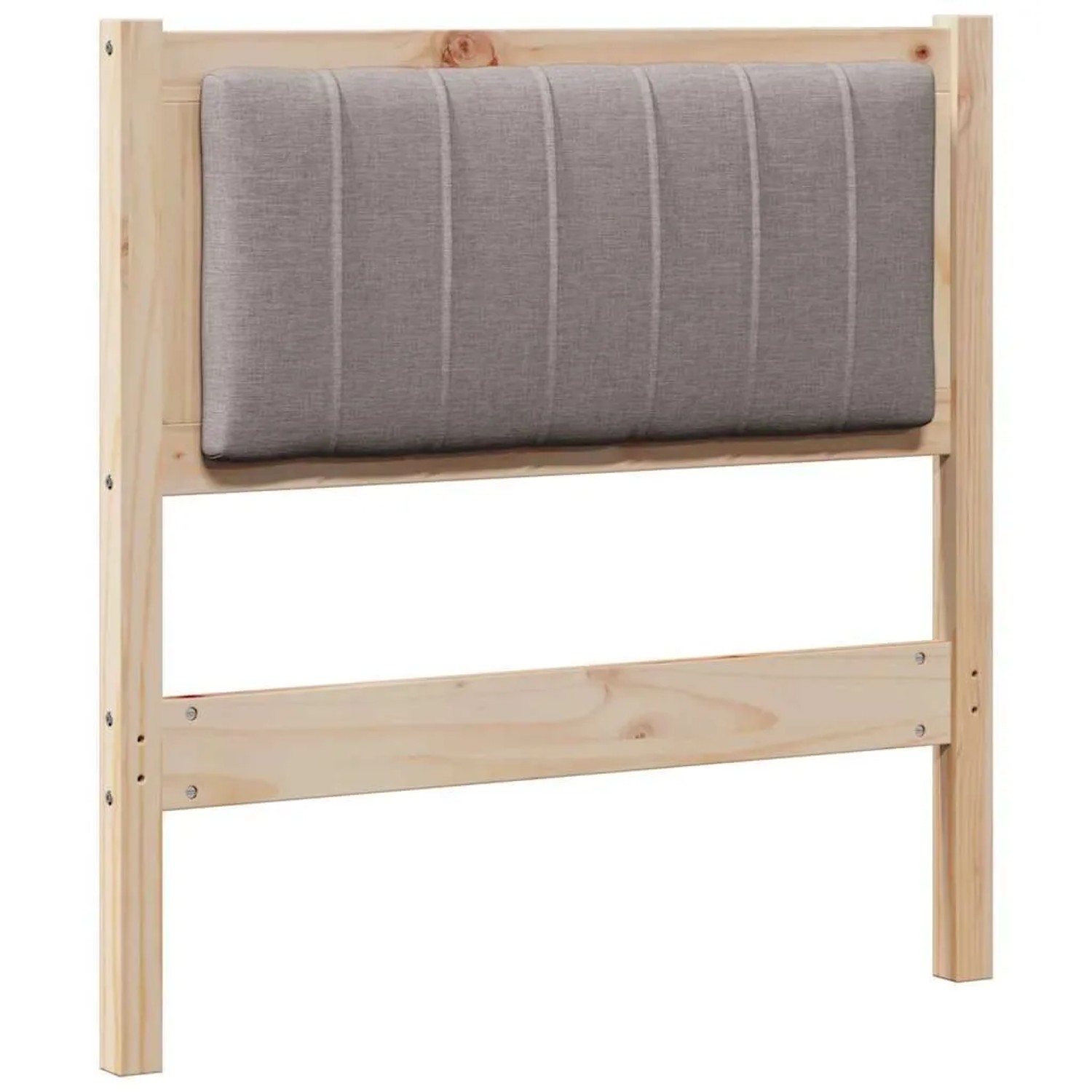 vidaXL Gepolstertes Kopfteil Braun 80 cm Massives Kiefernholz 879092