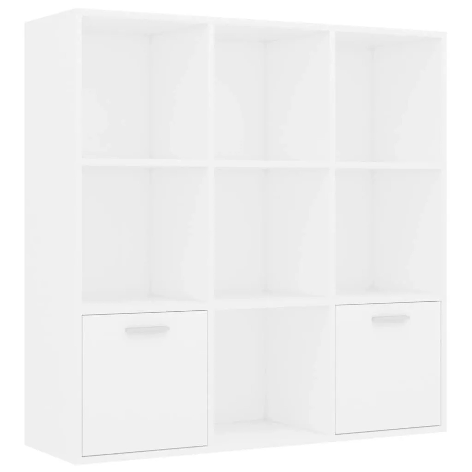 vidaXL Bücherregal Weiß 98x30x98 cm Holzwerkstoff 801116 günstig online kaufen