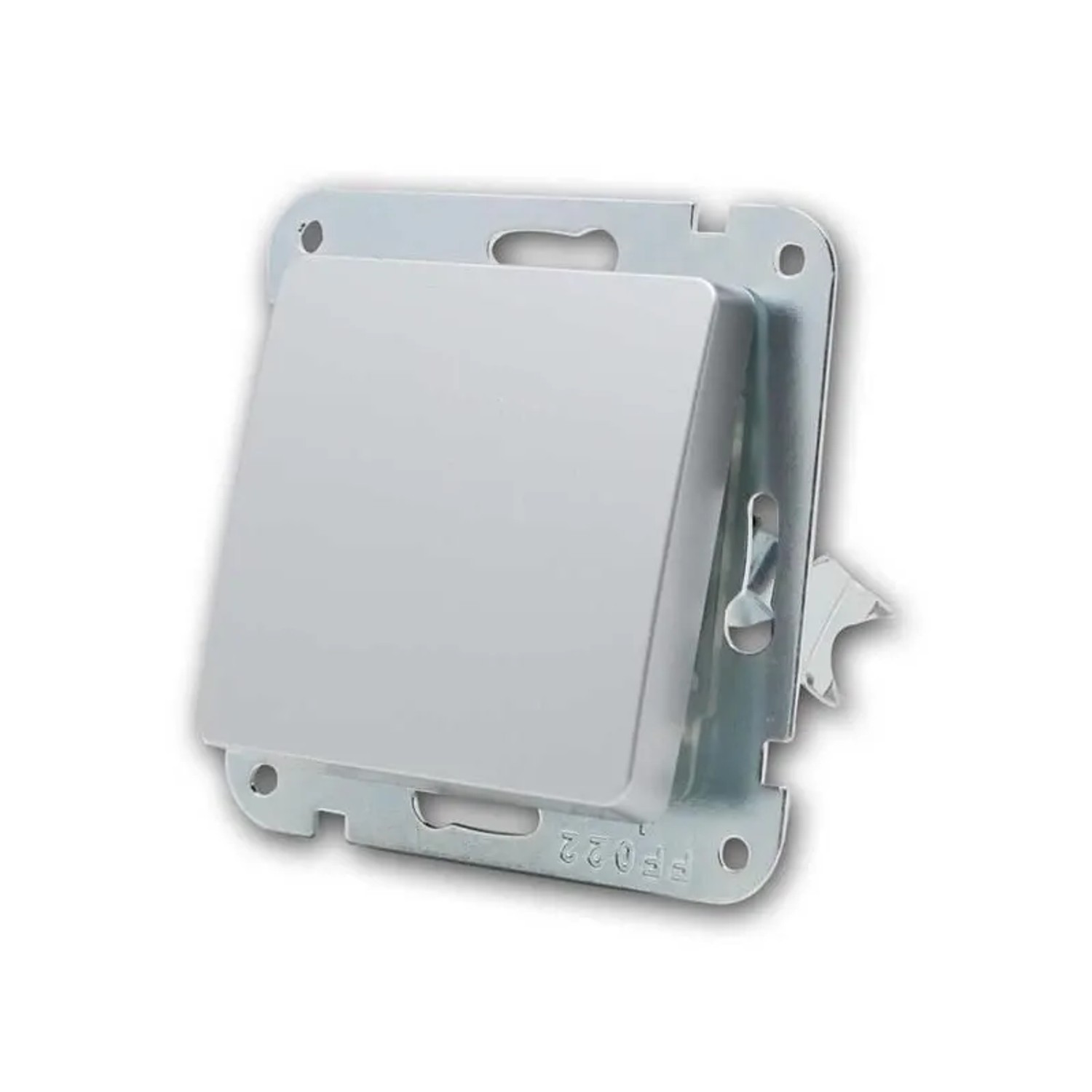 ChiliTec DELPHI Schalter 250V 10A Klemm OHNE Rahmen Silber