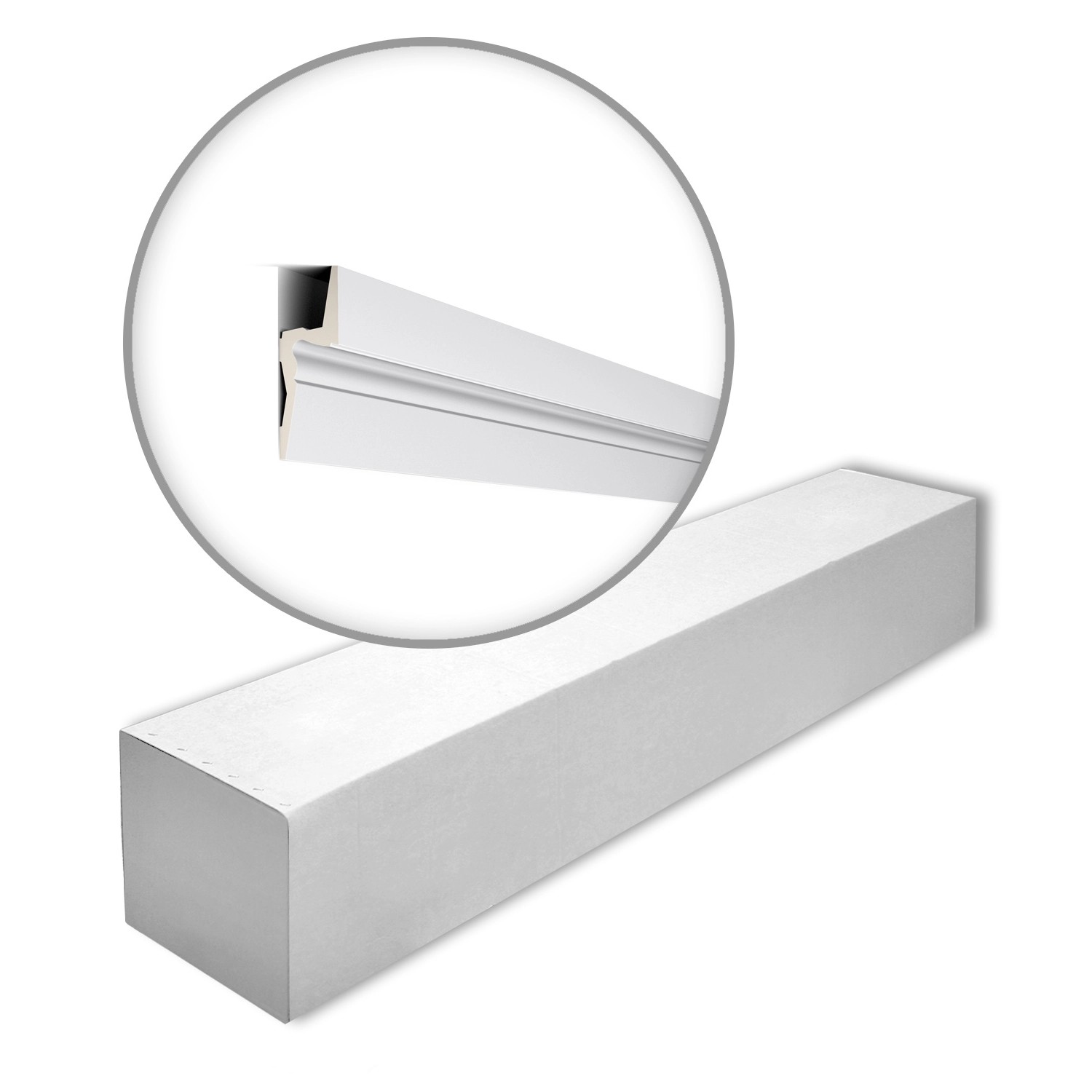 NOEL & MARQUET NMC IL9 MEMORY-Box ARSTYL Eckleisten 1 Karton Set mit 8 Stuckleisten 16 m Weiß