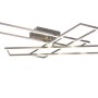 Moderne LED-Deckenleuchte Corso, 1-flammig, Nickel matt, 66x60 cm. Design Deckenlampe für Wohnräume.