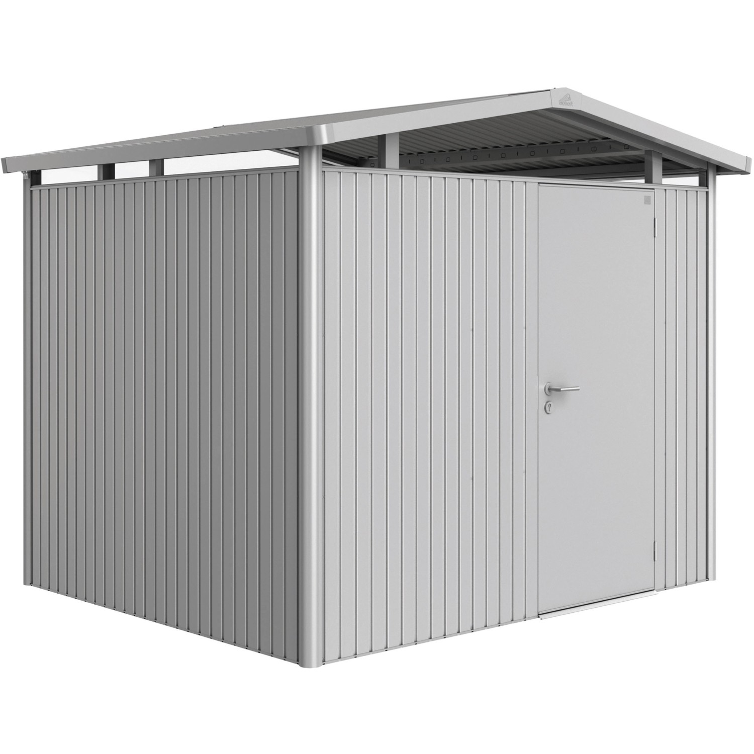 Biohort Metall-Gerätehaus Panorama Silber 5,6 m² günstig online kaufen