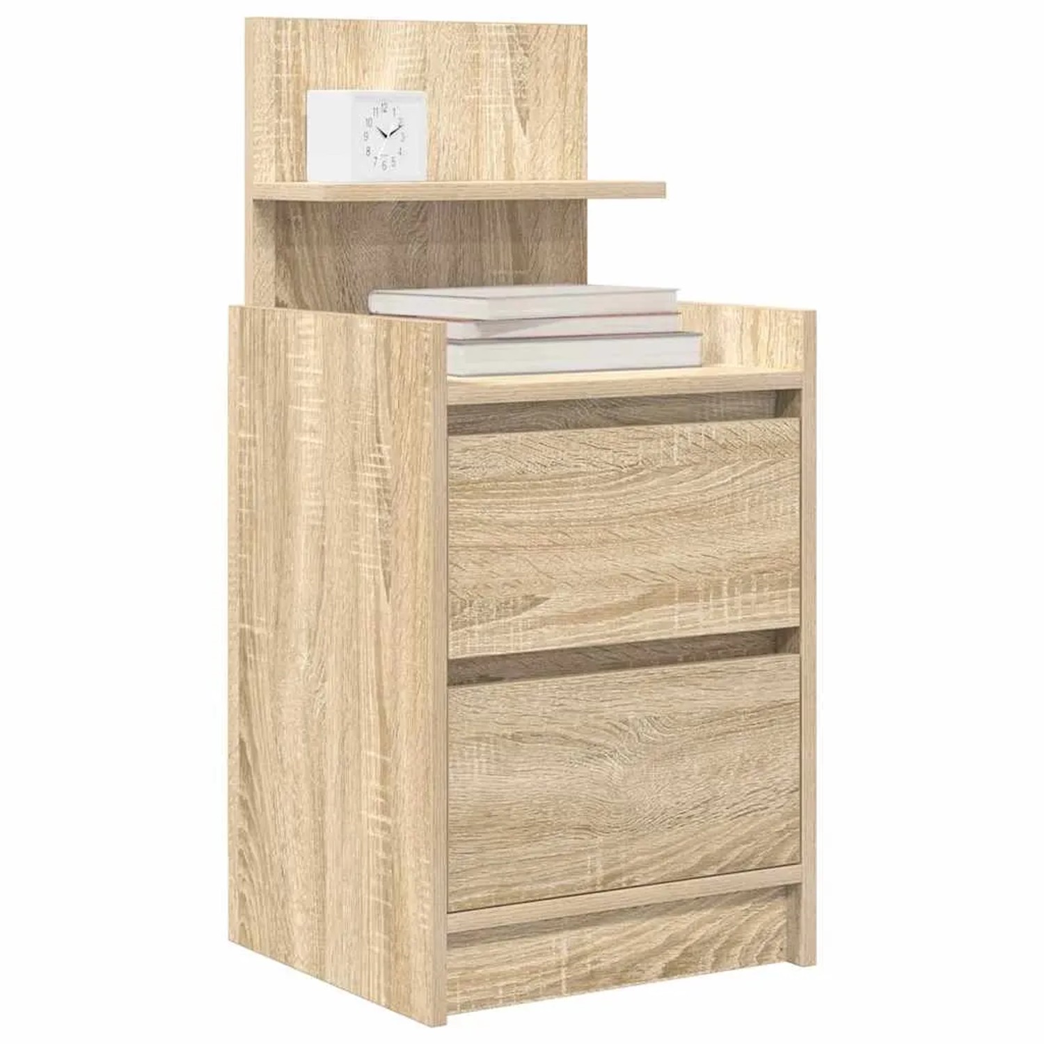vidaXL Nachttisch mit 2 Schubladen Sonoma-Eiche 38x34x80 cm 861359_4