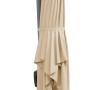 Schneider Ampelschirm, 360x300 cm, Natur, mit Dreh- und Neigefunktion, geschlossen.