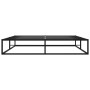 Schwarzes vidaXL Bettgestell aus Metall, 180x200 cm, mit Lattenrost. Ideal für Schlafzimmer.