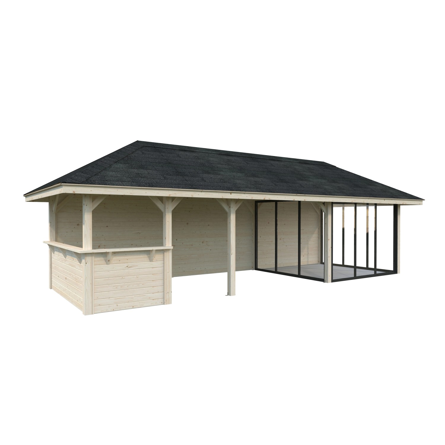 Palmako Pavillon Bianca Set216 Slide Transparent 876 cm x 300 cm FSC® günstig online kaufen