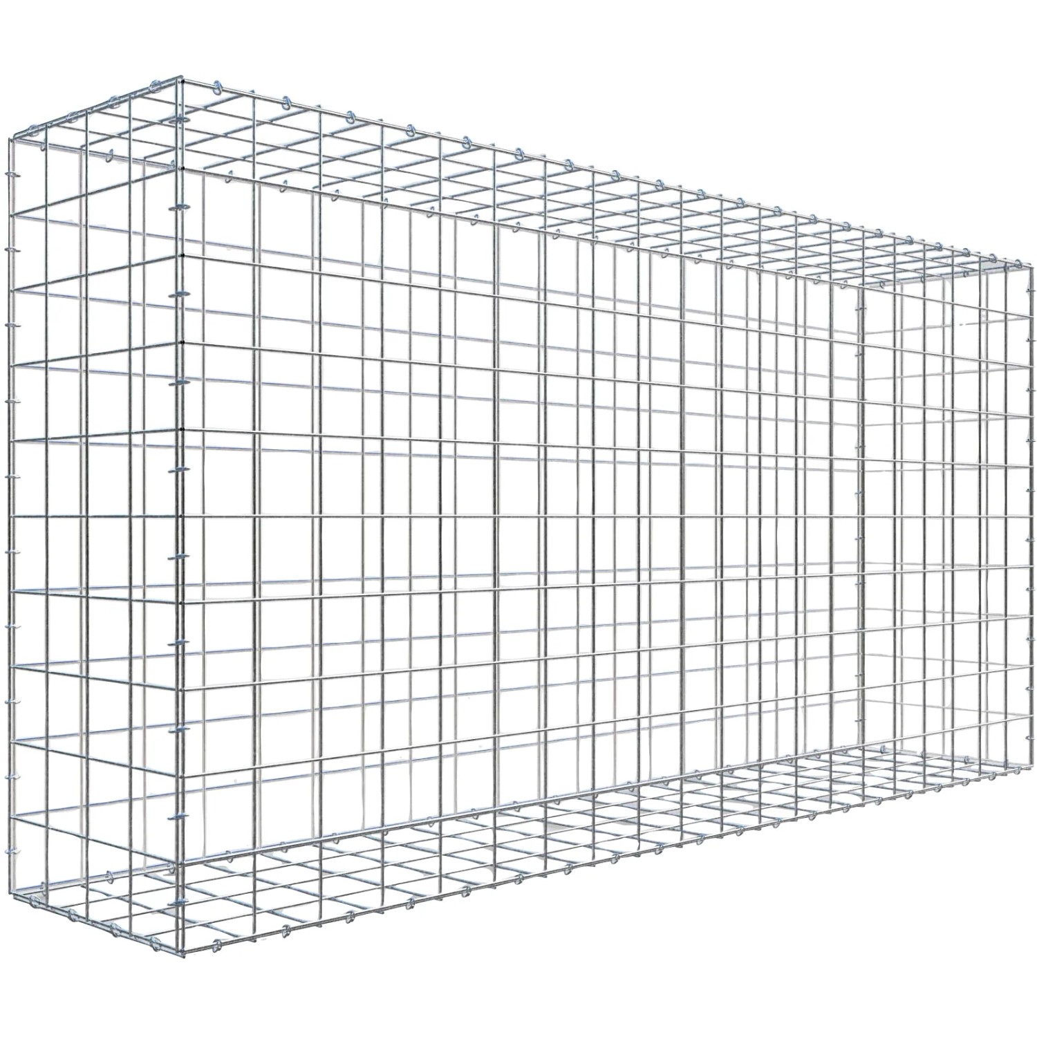 Gabiona C-Ring-Gabione 100 x 200 x 40 cm Maschenw 10 x 10 cm