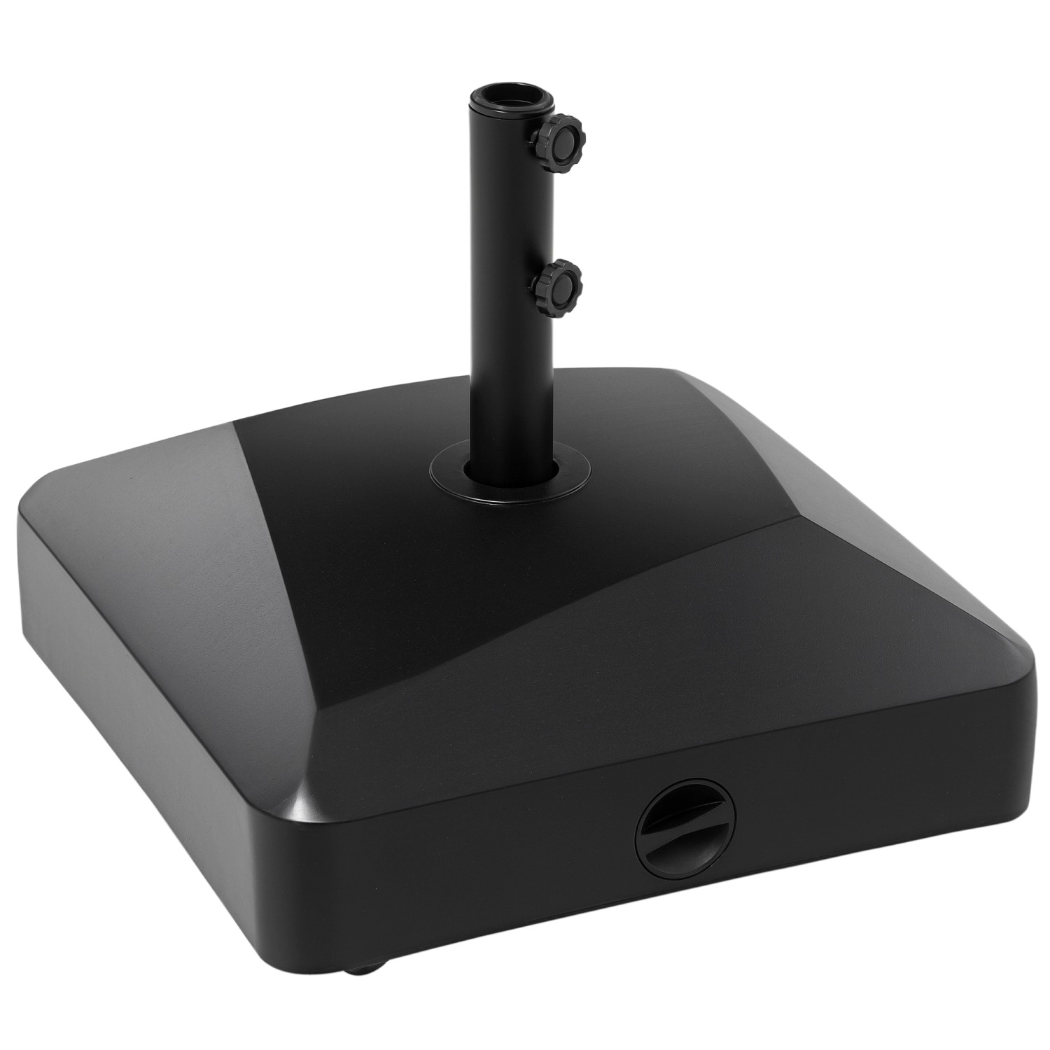 Outsunny Sonnenschirmständer PE Metall Schwarz 54,5L x 54,5B x 48H cm günstig online kaufen