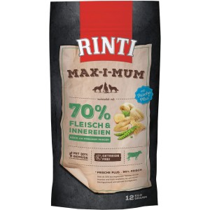 Rinti Max-I-Mum Pansen Trockenfutter, 12kg Sack für Hunde. Mit 70% Fleisch und Innereien.