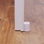 Weißer Wagner Türstopper Vulkano aus Gummi (Ø 35 mm) schützt Tür und Wand.