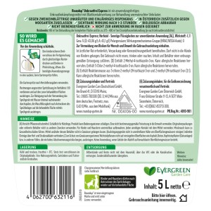 Roundup Unkrautfrei Express 5L: Gebrauchsfertige Lösung zur Unkrautbekämpfung auf Wegen und Beeten.