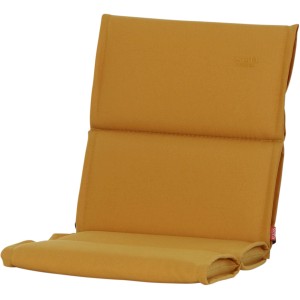 Gelbe Siena Garden Sesselauflage Stella, 96x46x3 cm, für Gartenstühle und niedrige Dining-Sessel.