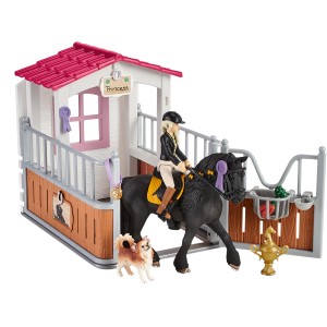 Schleich Horse Club Pferdebox mit Tori, Friesen Stute Princess und Zubehör.