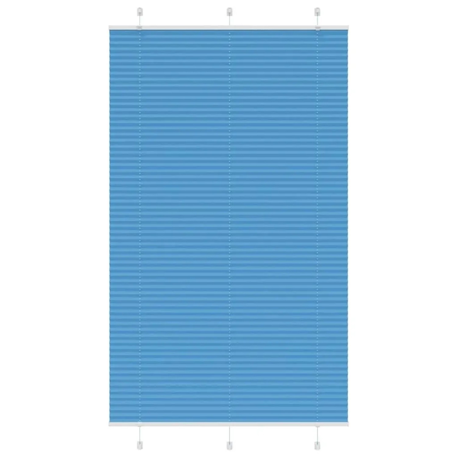 vidaXL Plissee Blau 115x200 cm Stoffbreite 114,4 cm Polyester 4015214 günstig online kaufen