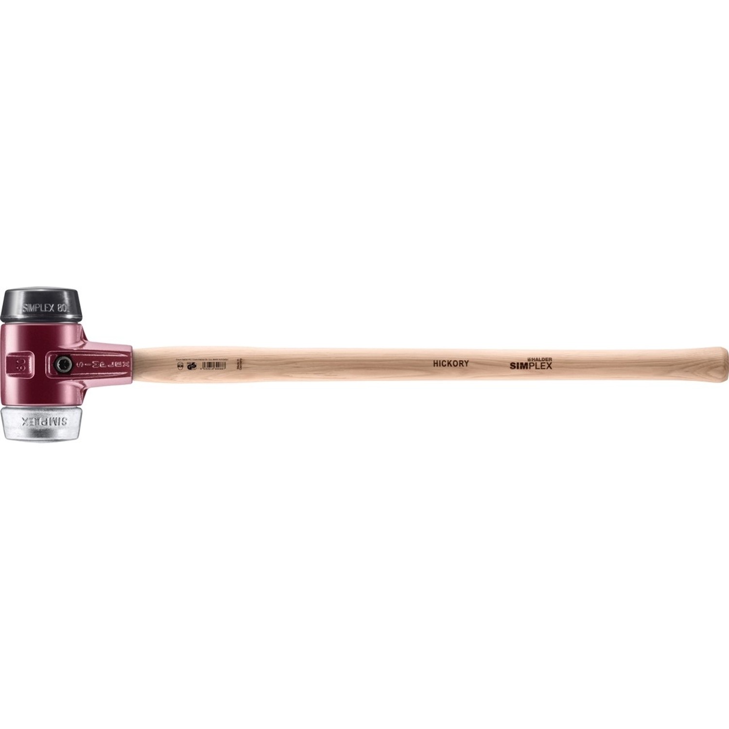 Halder Simplex Vorschlaghammer Ø 80 mm Gummi Schwarz   Weichmetall mit Temp günstig online kaufen
