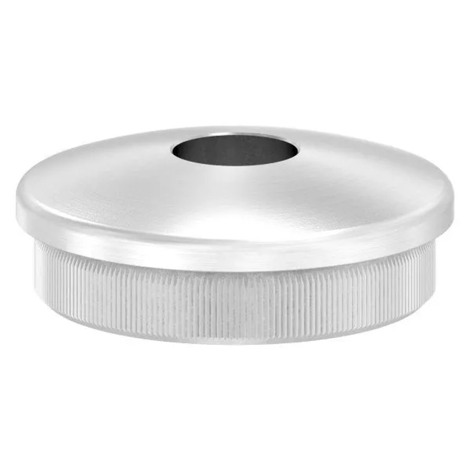 FeNau Einsteckkappe V2A Für Rohr Ø 42,4x2,0mm Mit 12,1mm Bohrung Gewölbt