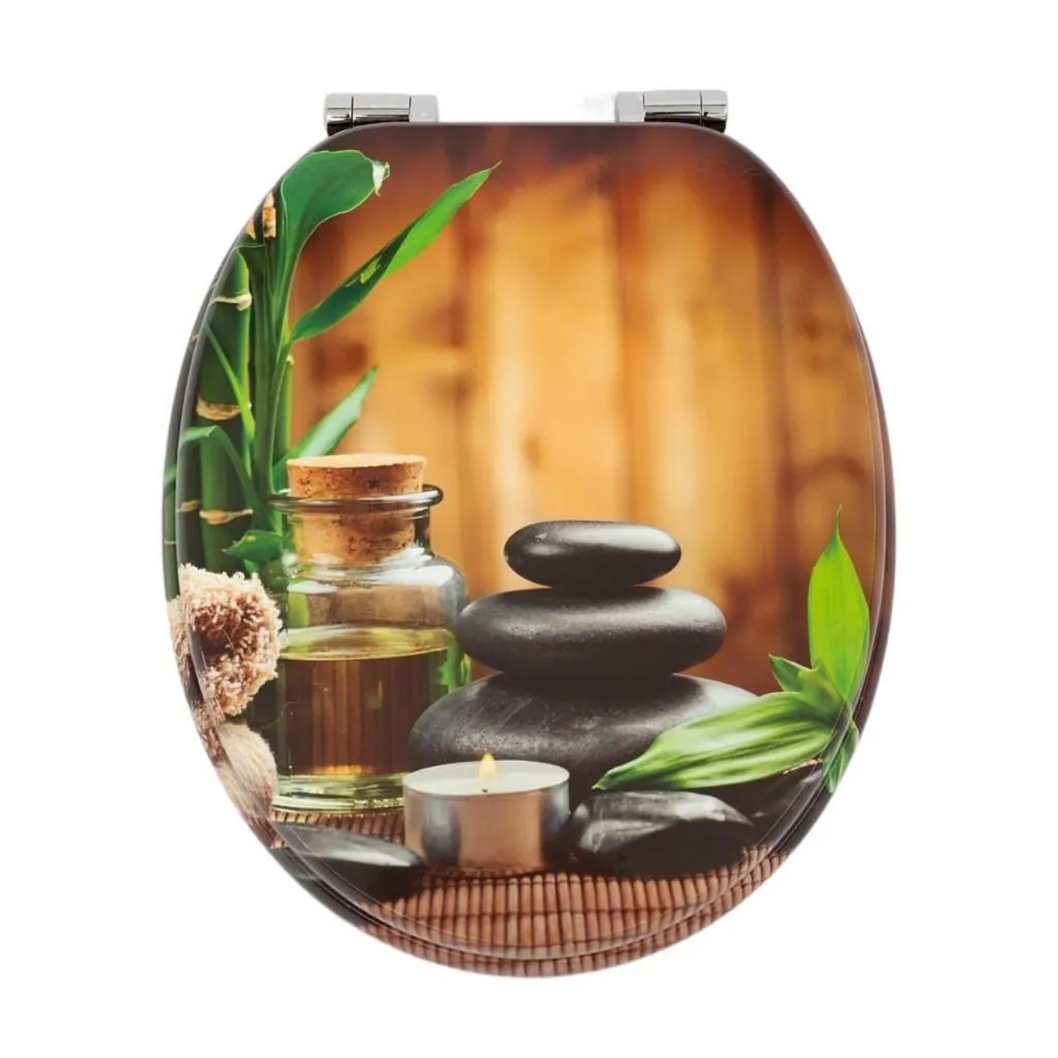Sinobath WC-Sitz Oval mit Softclosing Wellness Zen Universell Passend