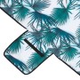 Picknickdecke Palmelo mit Palmblattmuster, 200x200 cm, ideal für Camping und Ausflüge.