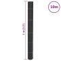 vidaXL Unkrautvlies Schwarz 1x10 m PP 4005179_8