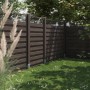 Grauer Sichtschutzzaun Wien, Holzzaun Element 180x90cm für Garten und Terrasse.