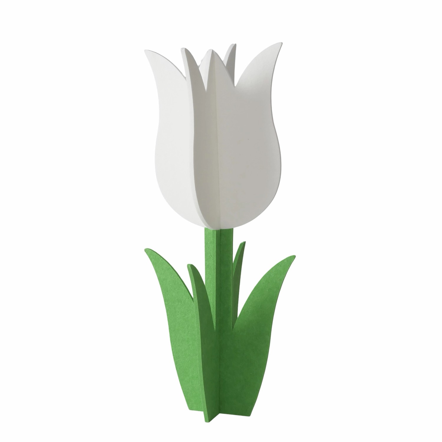 Boltze Dekoaufsteller Tulip 8,2 cm x 36 cm x 36 cm Grün-Weiß günstig online kaufen