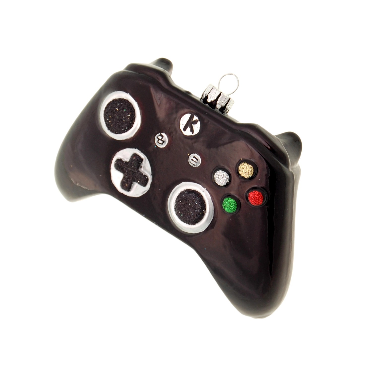 Krebs Glas Lauscha Weihnachtsornament PS Controller Schwarz 1-tlg. 8cm