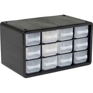 LUX-TOOLS Sortierkasten mit 12 Schubladen