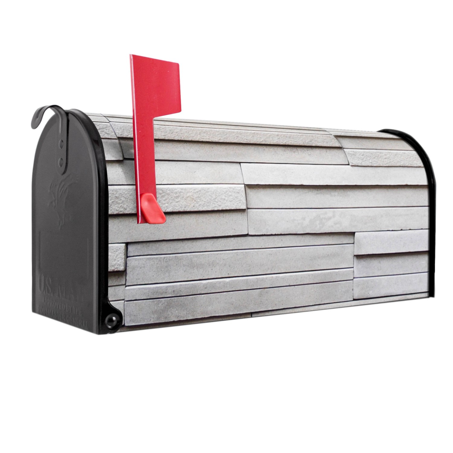 Banjado Amerikanischer Briefkasten Schwarz 48x22x16cm US Mailbox Letterbox günstig online kaufen