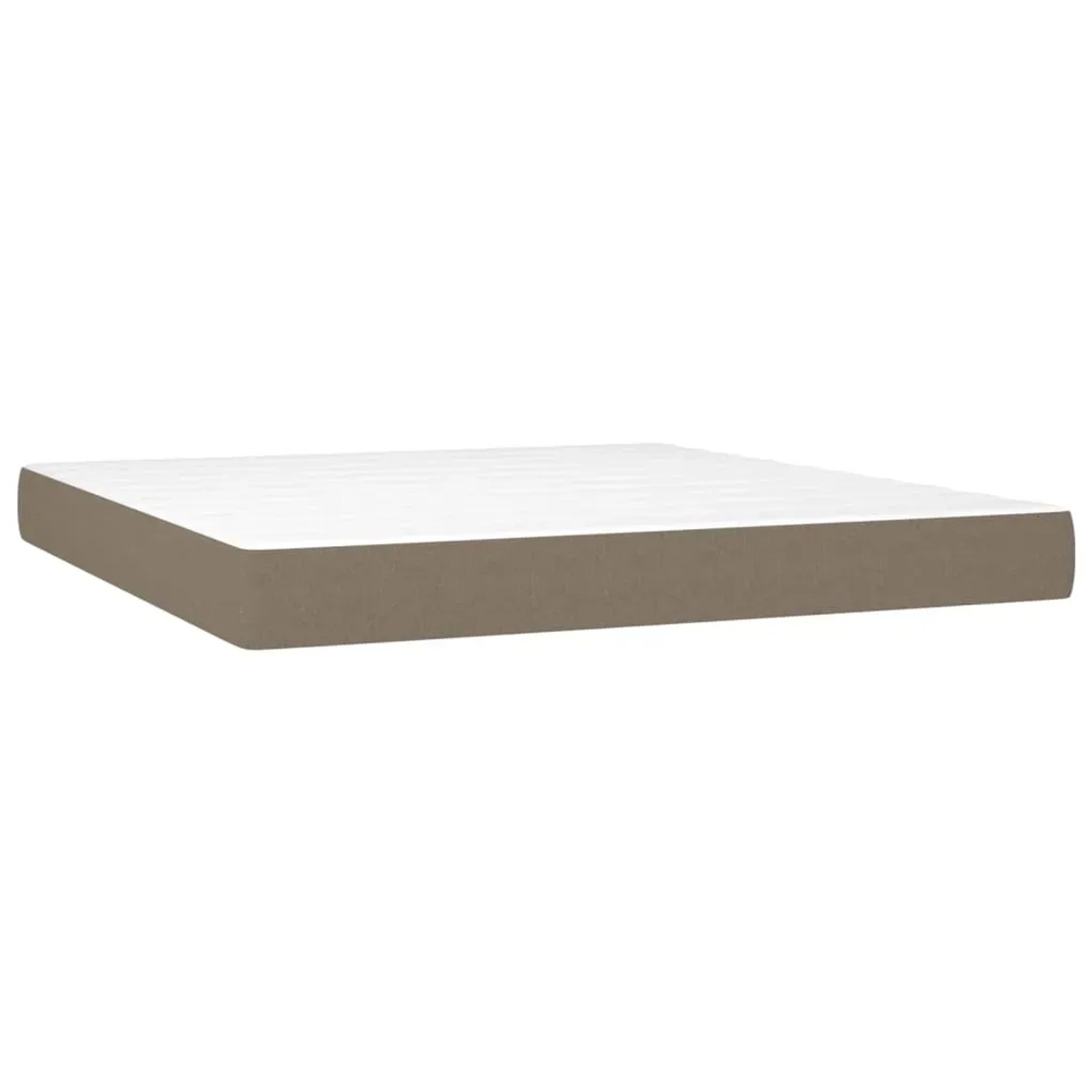 Boxspringbett Matratze in Taupe, 180x200 cm. Bequeme Schlafunterlage für erholsame Nächte.