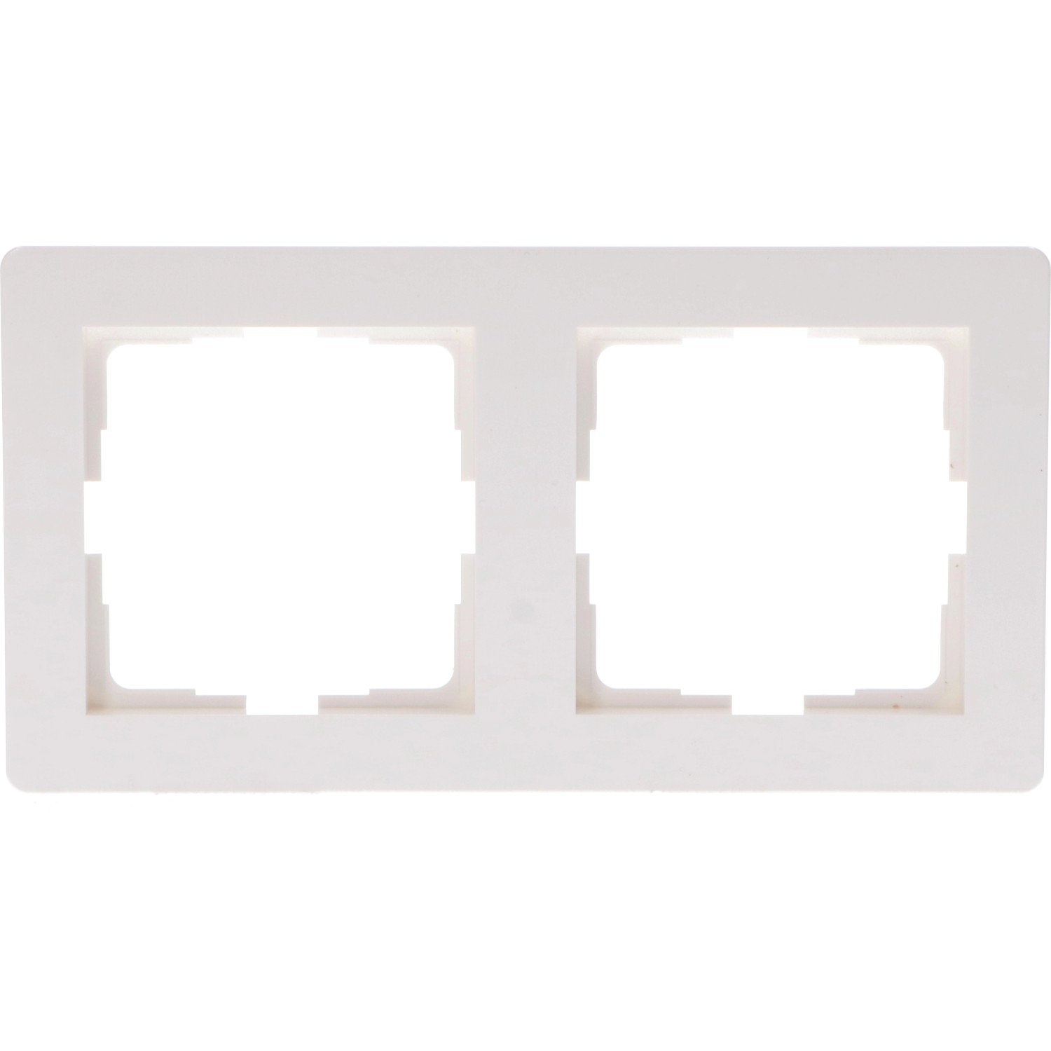 ProCharge Doppelsteckdosenrahmen Rahmenmarken-Systeme Weiß günstig online kaufen