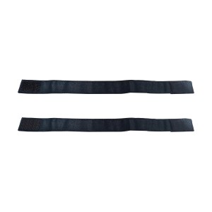 2 schwarze Verbinder mit Klettverschluss für Lounge-Gartenmöbel Bowdens.