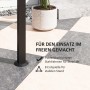 Outsunny GrillPavillon Stahl Polyester Dunkelgrau 233L x 110B x 235H cm_6