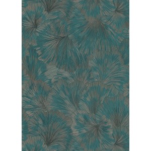 Grüne Guido Maria Kretschmer Vliestapete Shine mit floralem Muster und Matt-Glanz-Effekt.