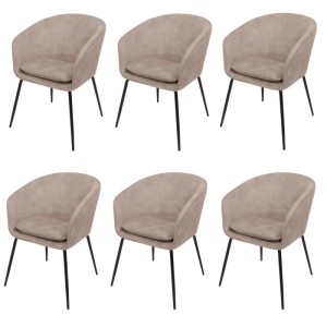 MCW Esszimmerstuhl O28 6er-Set Taupe