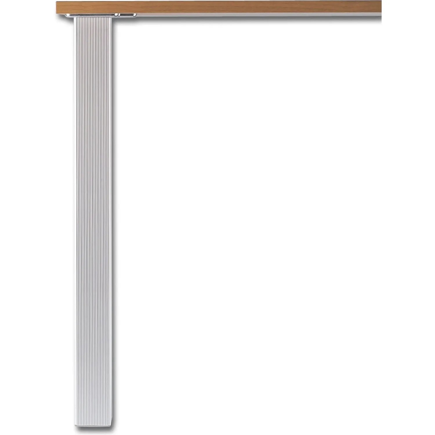 vasalat Set Camar Aluminia Tischfuß Höhenverstellbar 60x60 mm Alu Gerillt 705-735 mm