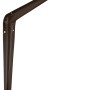 Braune OBI Konsole Eris, 300x350 mm, aus Stahlblech für Regalböden und individuelle Wandregale.