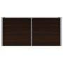 furnicato Garten-Hochbeet, braun, 160x40x77 cm, aus verzinktem Stahl.