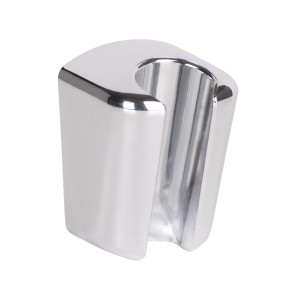 Wenko Duschkopfhalter Classic Chrome, verchromter Brausehalter aus Kunststoff für die Wandmontage.