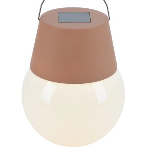 Solar-LED-Leuchte Ø 10 cm x 12,5 cm Braun