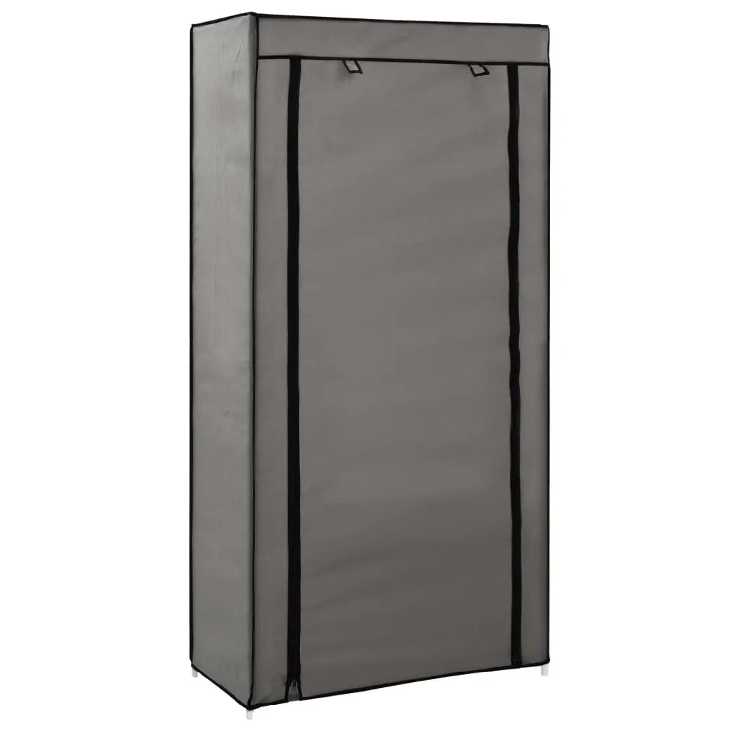 vidaXL Schuhschrank mit Abdeckung Grau 58 x 28 x 106 cm Stoff 282430