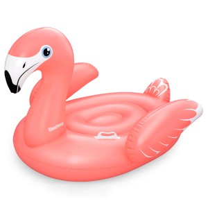 Bestway Schwimmtier Flamenco, 148x127x99 cm, rosa Flamingo Luftmatratze für Pool und Badespaß.