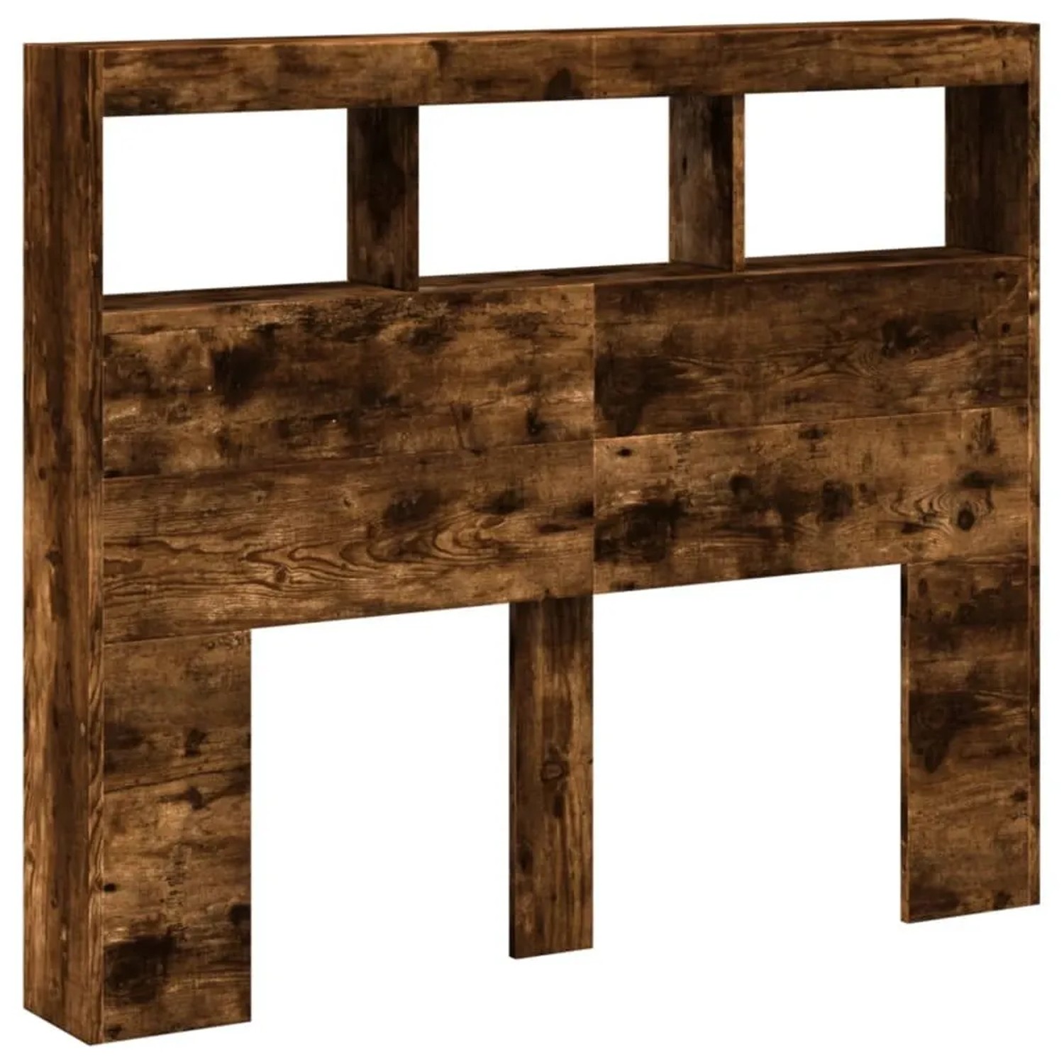 Thumbnail - vidaXL LED-Kopfteil mit Ablagen Räuchereiche 120x17x102 cm 839193