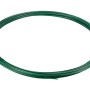 Grüner Spanndraht PVC, 3,8 mm stark und 55 m lang, aufgerollt.